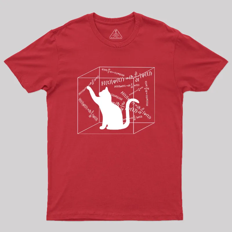 Schrodinger Cat In The Box Geek T-Shirt - Image 5