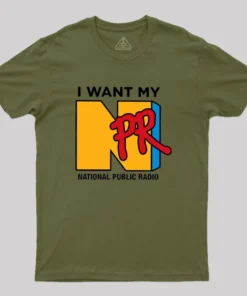 Alternative view of I Want My NPR Geek T-Shirt
