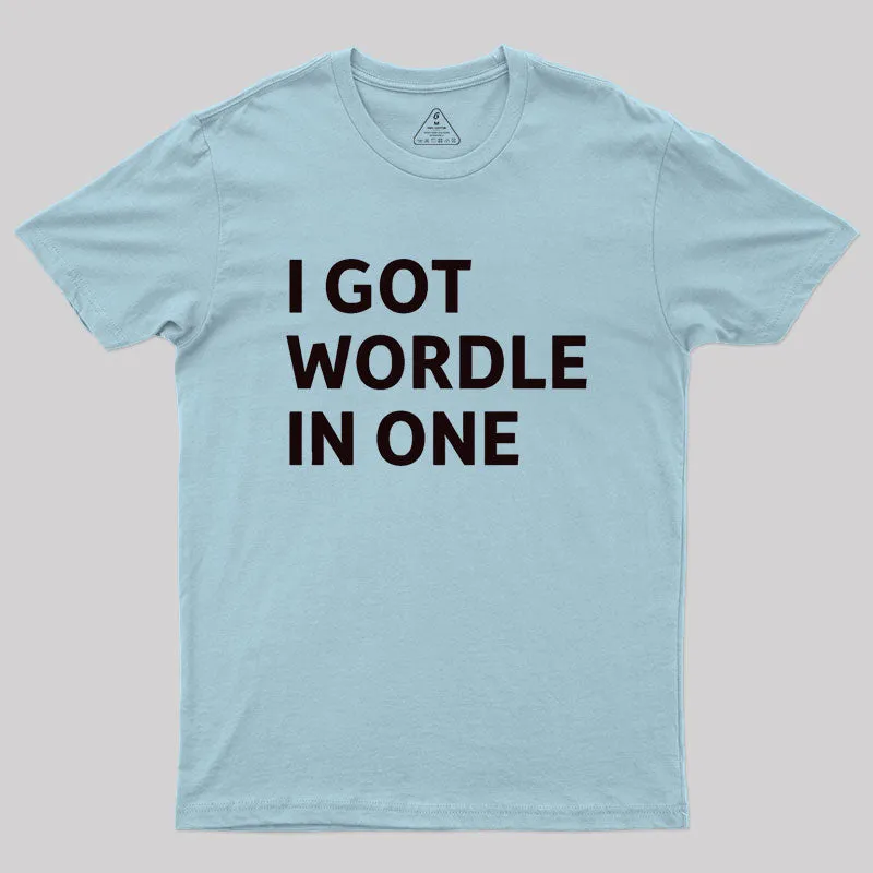 I Got Wordle in One Geek T-Shirt - Image 10