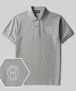 Alternative view of Classically Trained Geek Embroidered Polo Shirt