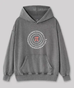 Alternative view of Pi Science  Number Sequence Classic Washed Hoodie