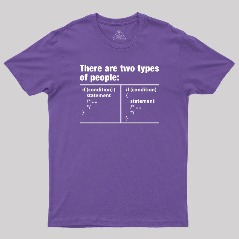 There Are Two Types of People Code T-Shirt - Image 6