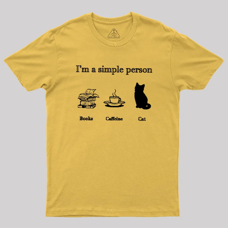 I'm A Simple Person Geek T-Shirt - Image 5