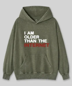 I Am Older Than The Internet GeekWashed Hoodie