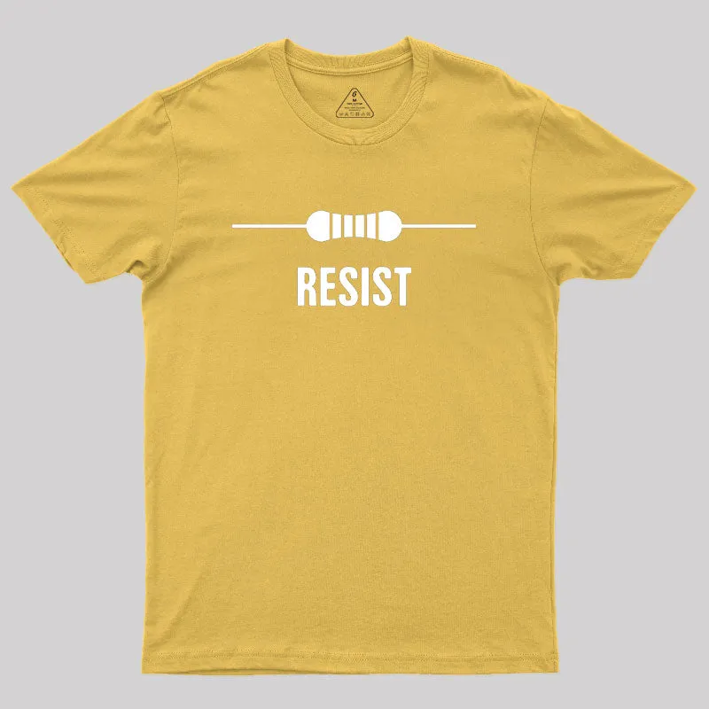 RESIST Funny Electrical Engineer Geek T-Shirt - Image 8