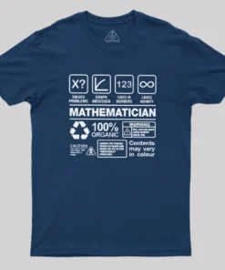 Alternative view of Mathematician Geek T-Shirt