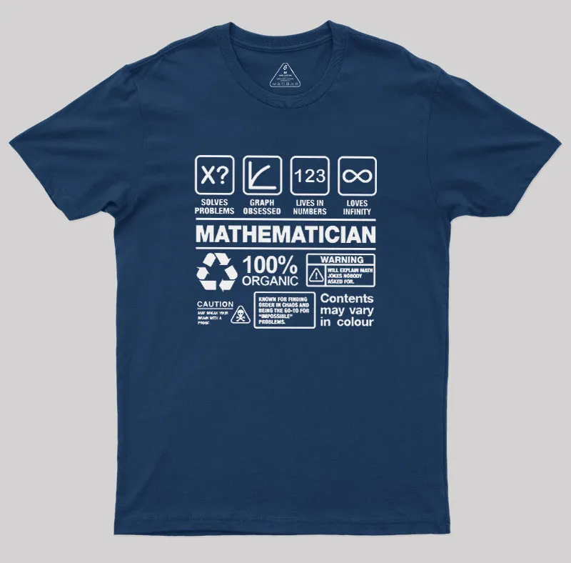Mathematician Geek T-Shirt - Image 2
