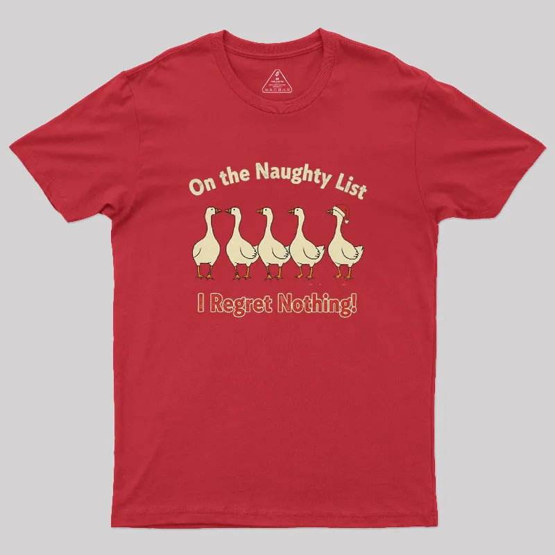 On the Naughty List Geek T-Shirt - Image 5