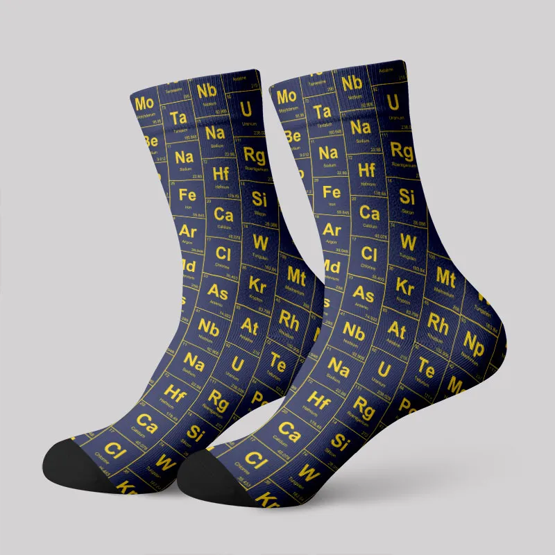 Chemical Elements Navy Men's Socks