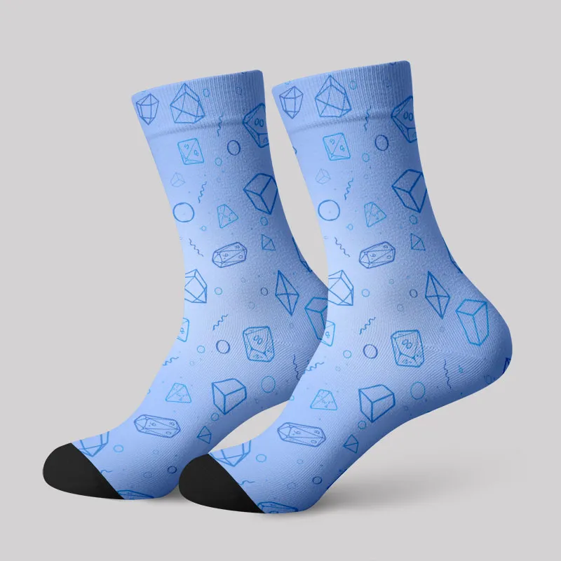 DND Polyhedra in Seawater Men's Socks - Image 2