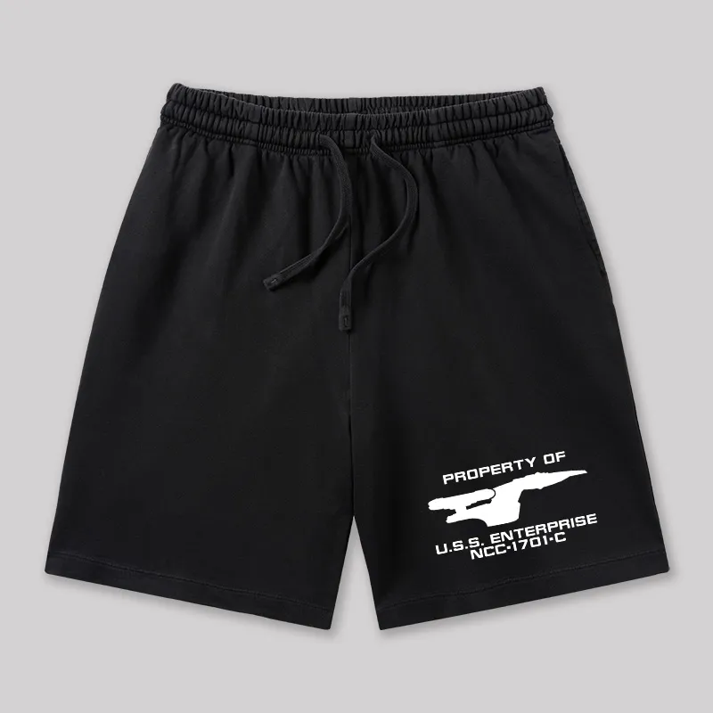 Scifi Spacecraft Geeky Washed Shorts