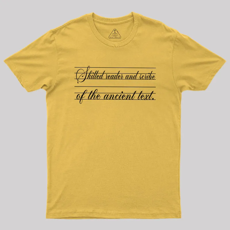 Ancient Scribe Geek T-Shirt - Image 8