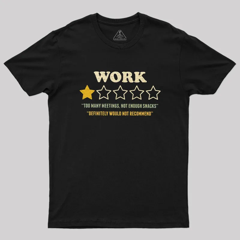 Too Many Meetings Not Enough Snacks Geek T-Shirt - Image 2
