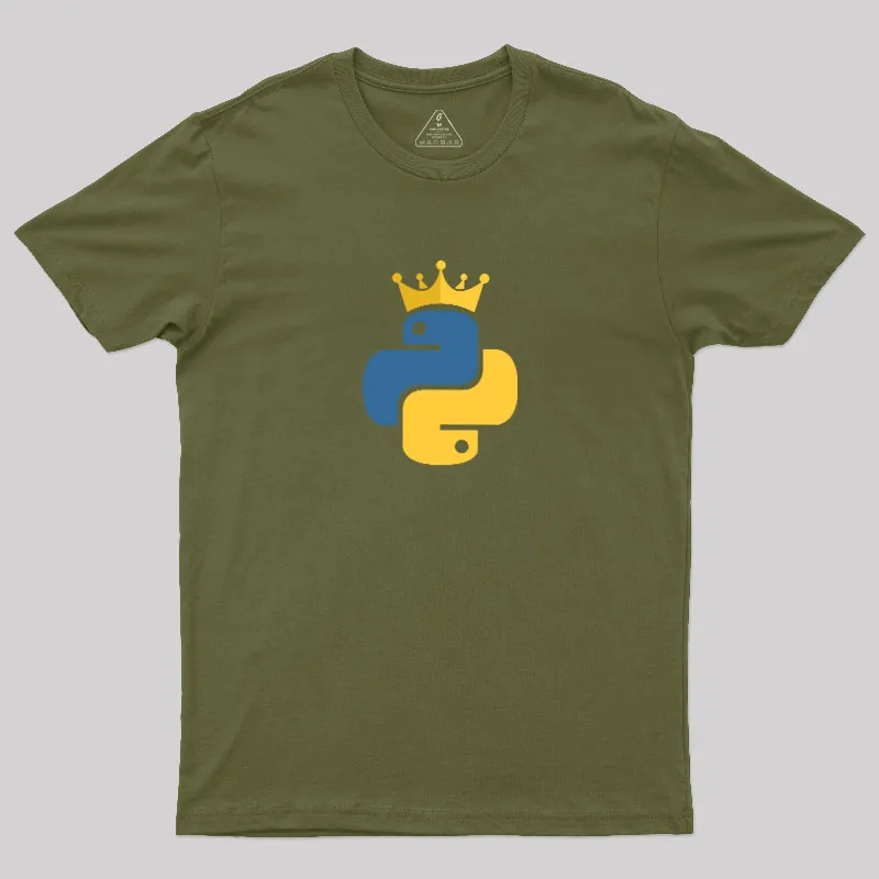Python King Geek T-Shirt - Image 3