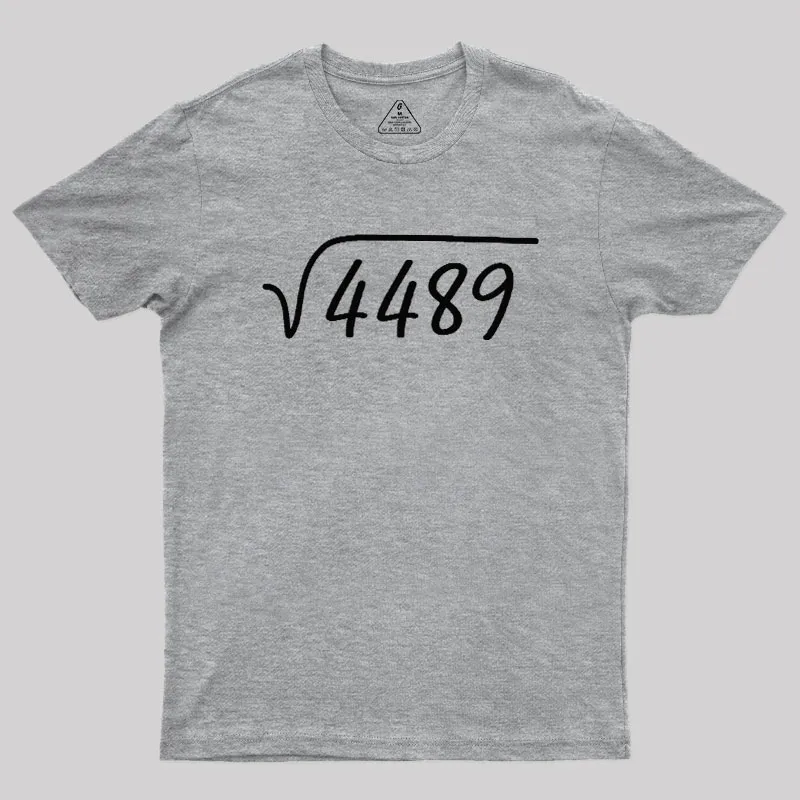 67 Meme Square Root Geek T-Shirt - Image 4