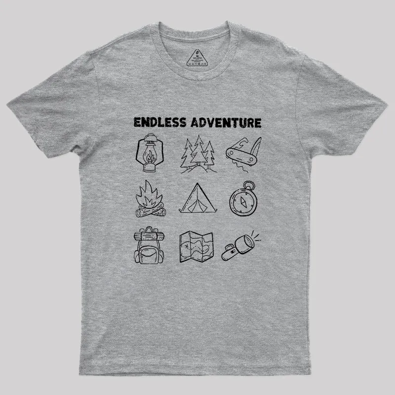 Endless Camping Adventure Geek T-Shirt - Image 4
