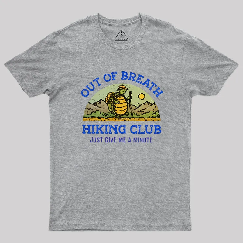 Out Of Breath Hiking Club Geek T-Shirt - Image 4