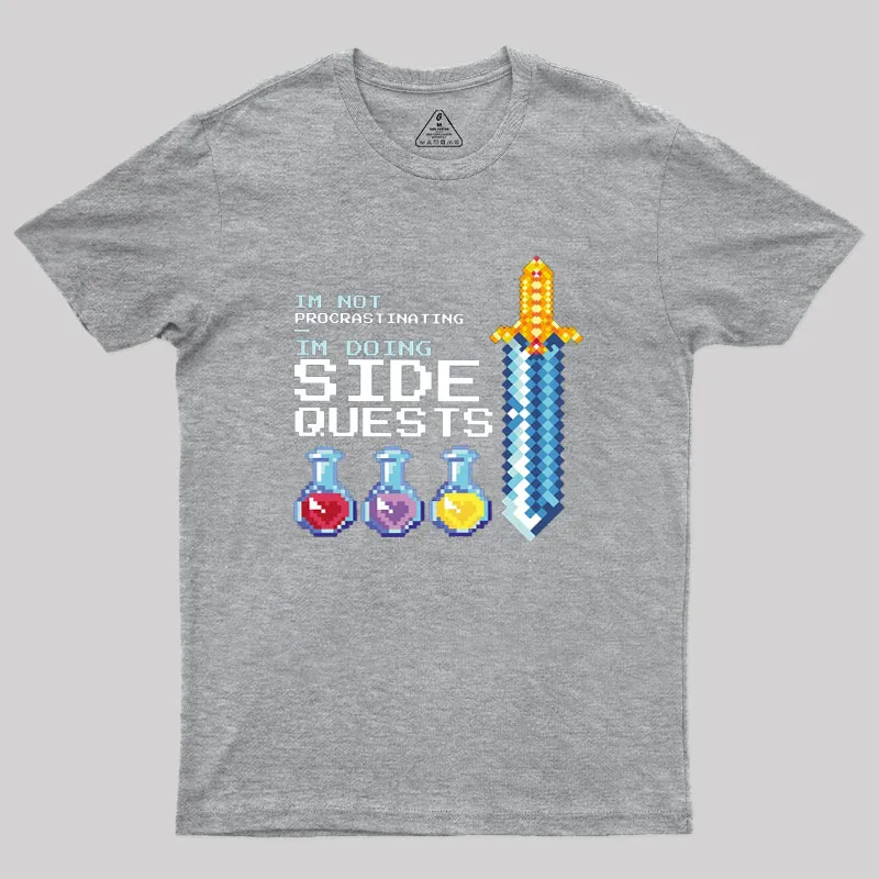 I'm Doing Side Quests Geek T-Shirt - Image 4