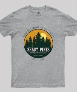 Alternative view of Shady Pines Retirement Home Geek T-Shirt