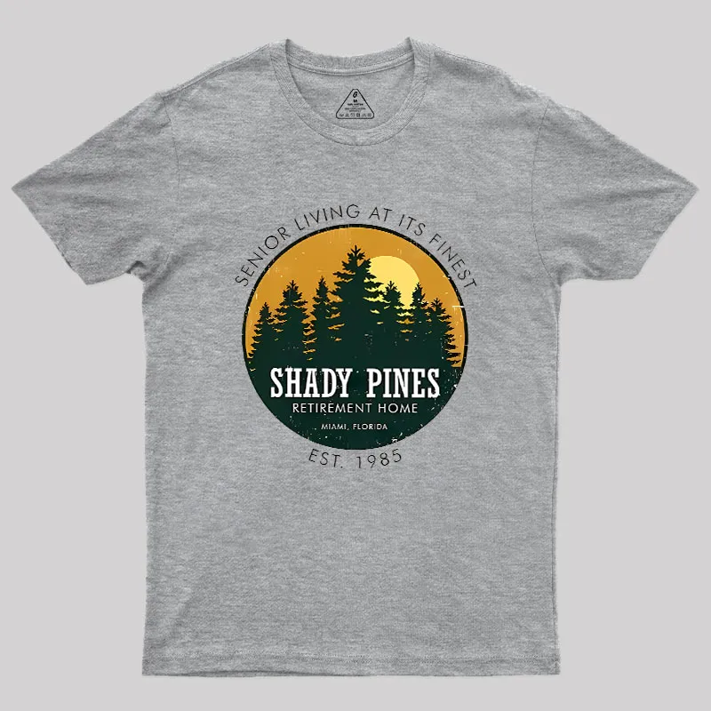 Shady Pines Retirement Home Geek T-Shirt - Image 2