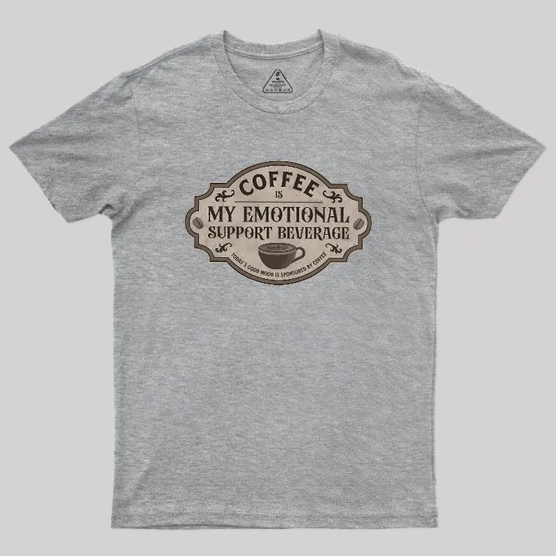 My Emotional Support Beverage Remix Geek T-Shirt - Image 4