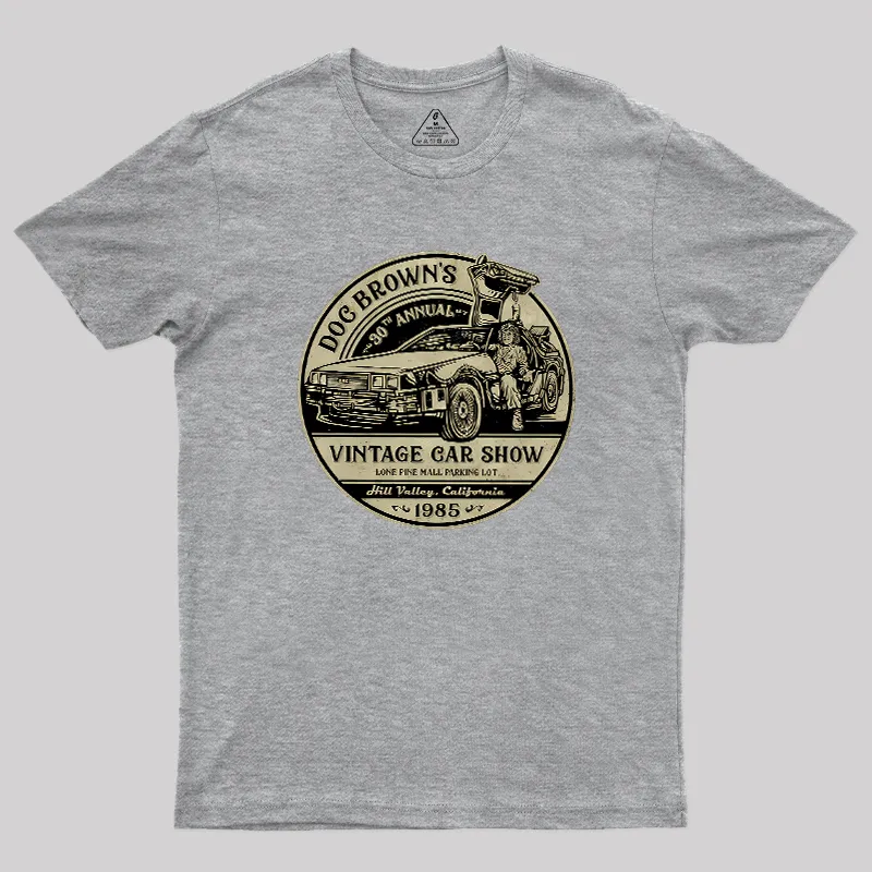 Vintage Car Show Geek T-Shirt - Image 4