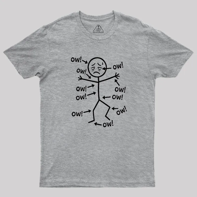 Ow Ow Ow Geek T-Shirt - Image 4