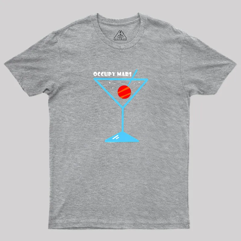 Occupy Mars Space Exploration Geek T-Shirt - Image 4