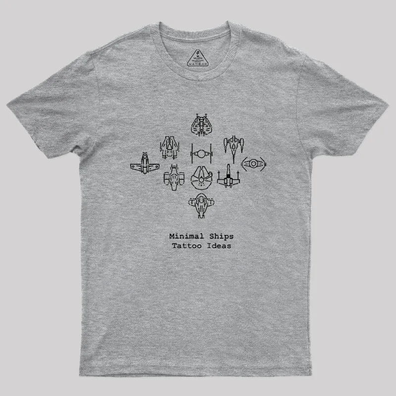 Minimal Ships Geek T-Shirt - Image 2