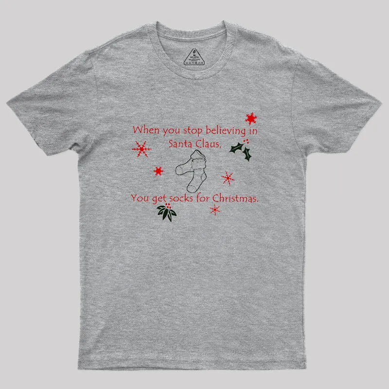 Funny Socks for Christmas Geek T-Shirt - Image 2