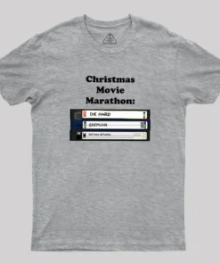 Christmas Movie Marathon Geek T-Shirt