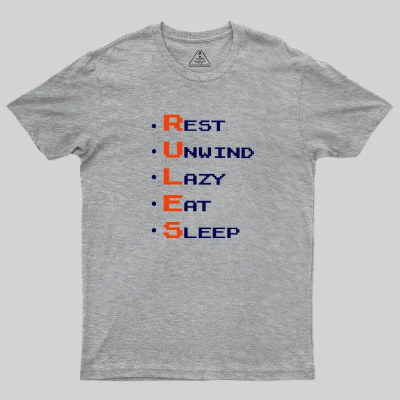 RULES Geek T-Shirt - Image 4