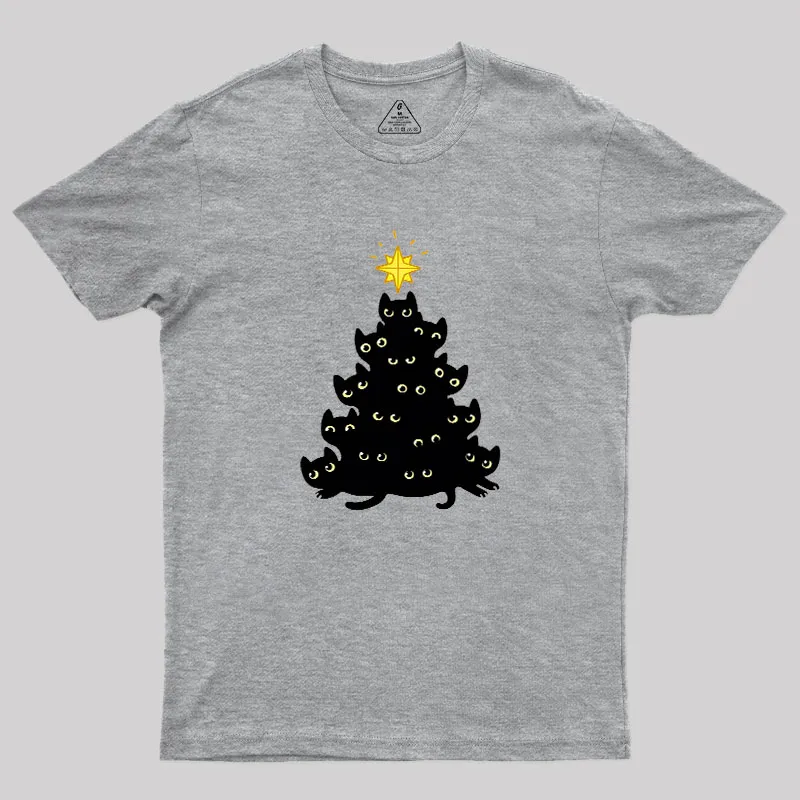 Meowy Christmas Geek T-Shirt - Image 4