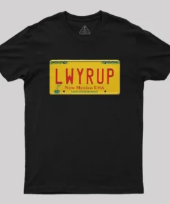 Alternative view of Better Call Saul LWYRUP Plate Nerd T-Shirt