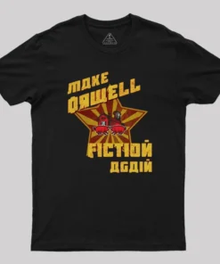 Alternative view of Make Orwell Fiction Again Geek T-Shirt