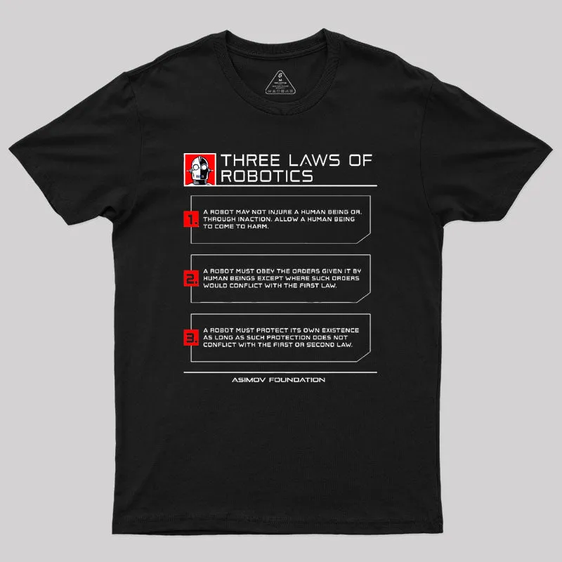 Three Laws Of Robotics Geek T-Shirt