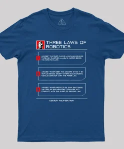 Alternative view of Three Laws Of Robotics Geek T-Shirt