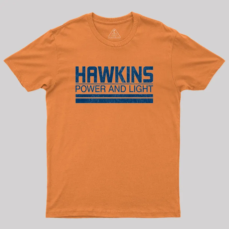 Hawkins Power and Light Geek T-Shirt - Image 4