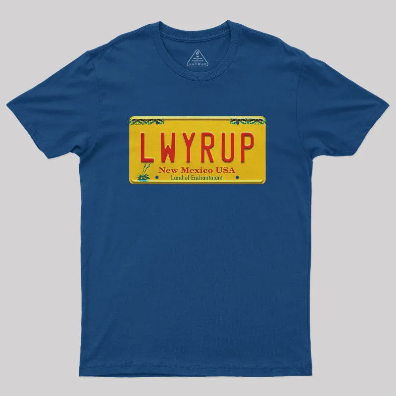 Better Call Saul LWYRUP Plate Nerd T-Shirt - Image 3