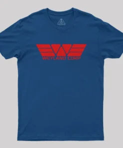 Alternative view of Weyland Corp Nerd T-Shirt