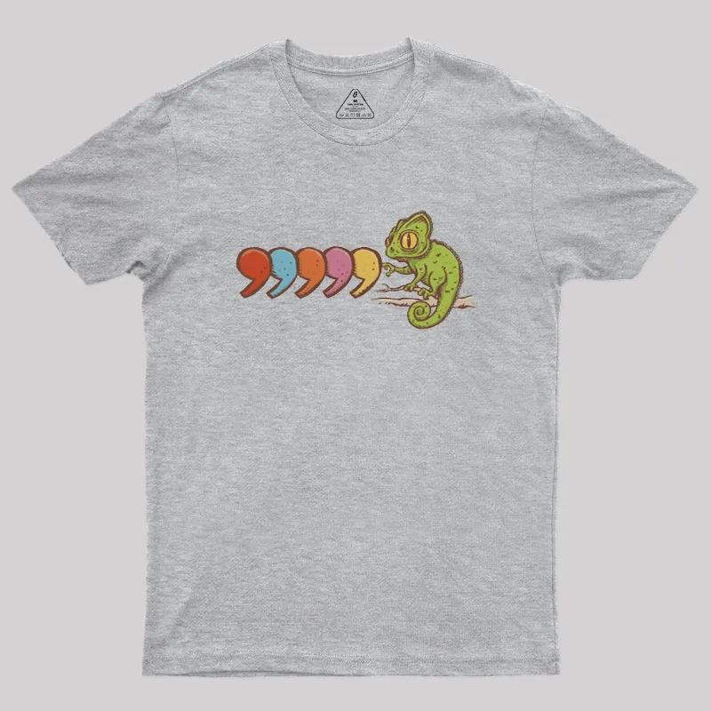 Comma Chameleon Geek T-Shirt - Image 4