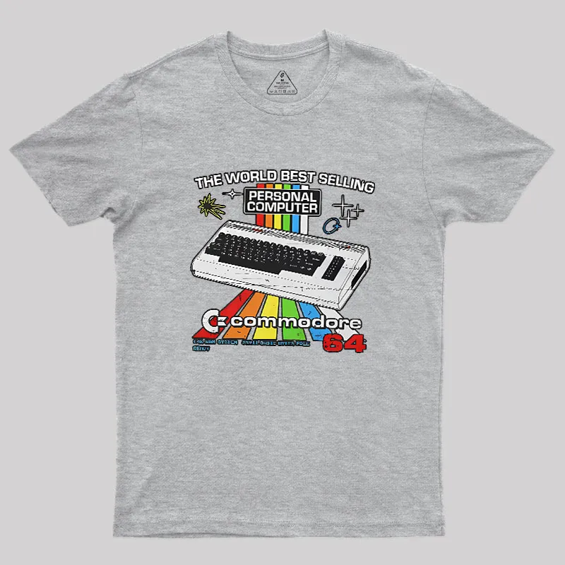 Retro Games Commodore 64 Personal Computer Geek T-Shirt - Image 4