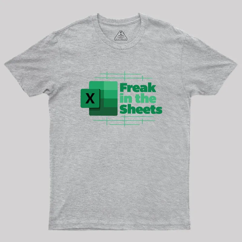 Freak in the Sheets Green Design Geek T-Shirt - Image 3
