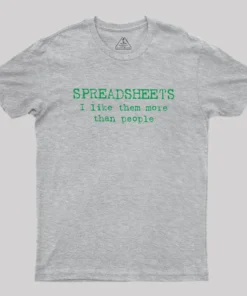 Alternative view of Spreadsheet Excel Geek T-Shirt