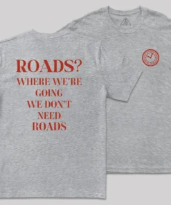 Roads Front and Back Printed Geek T-Shirt