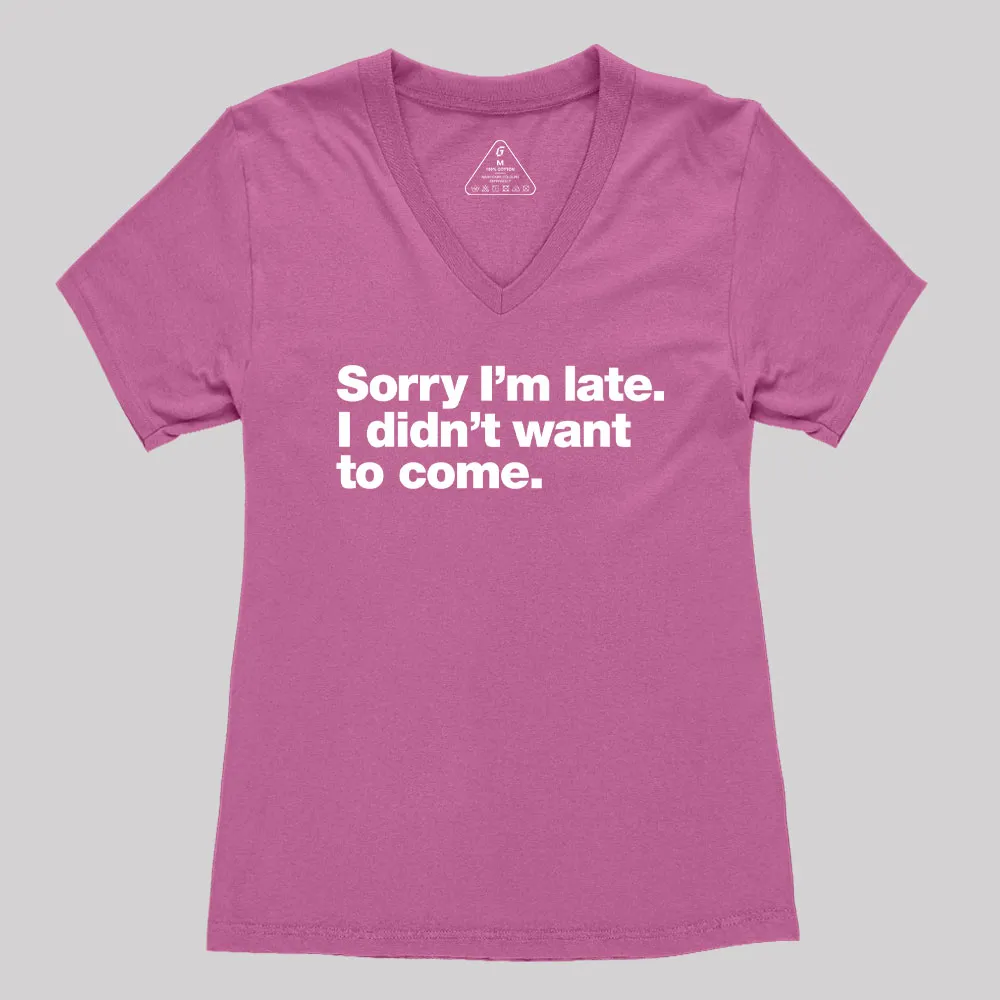I Didn't Want to Come Women's V-Neck T-shirt - Image 2