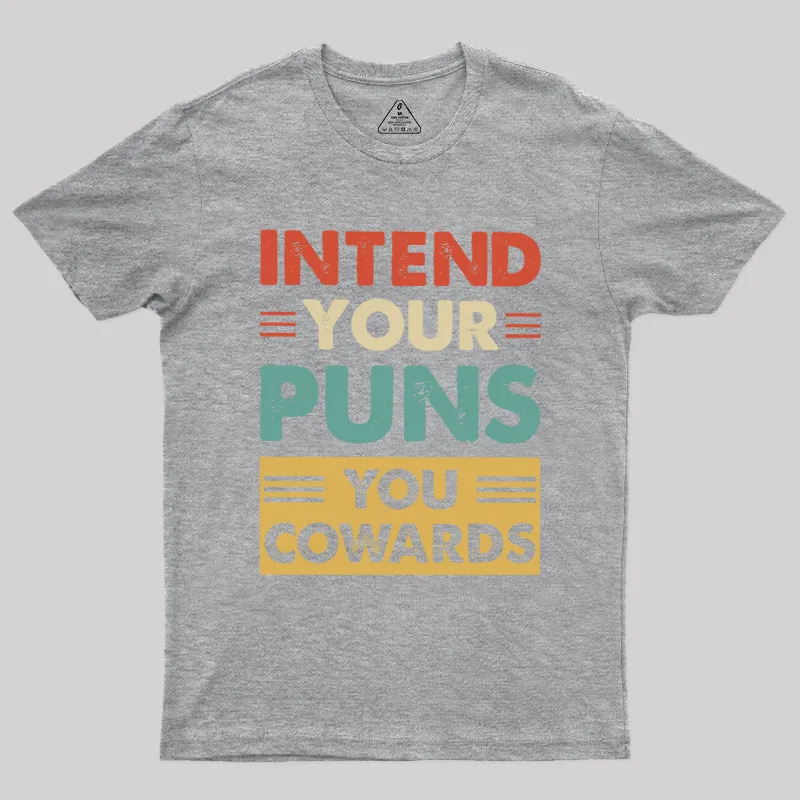 Intend your puns Geek T-Shirt - Image 4
