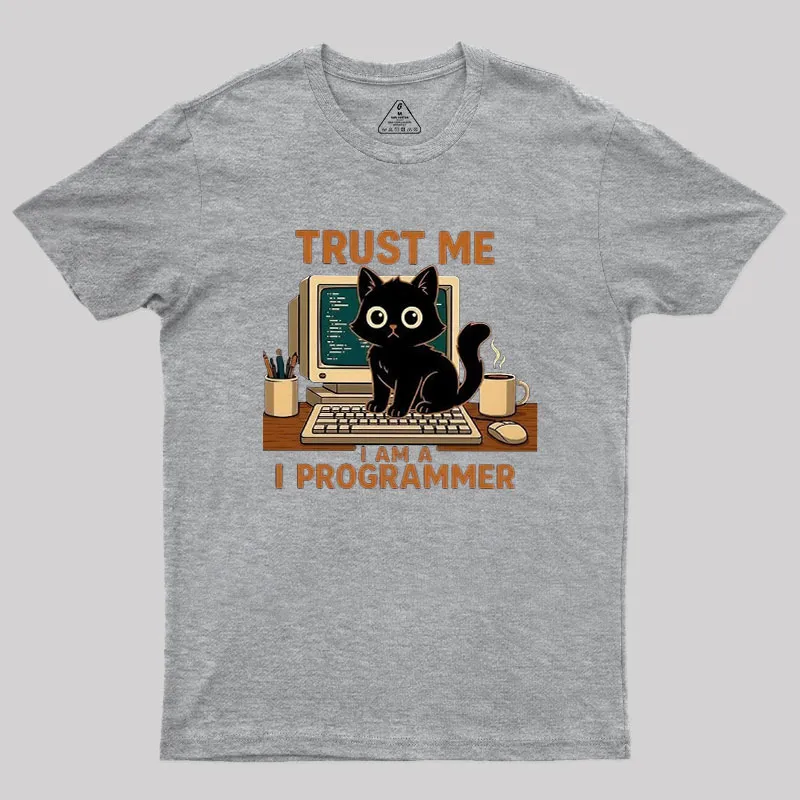 Programmer Cat Geek T-Shirt - Image 4
