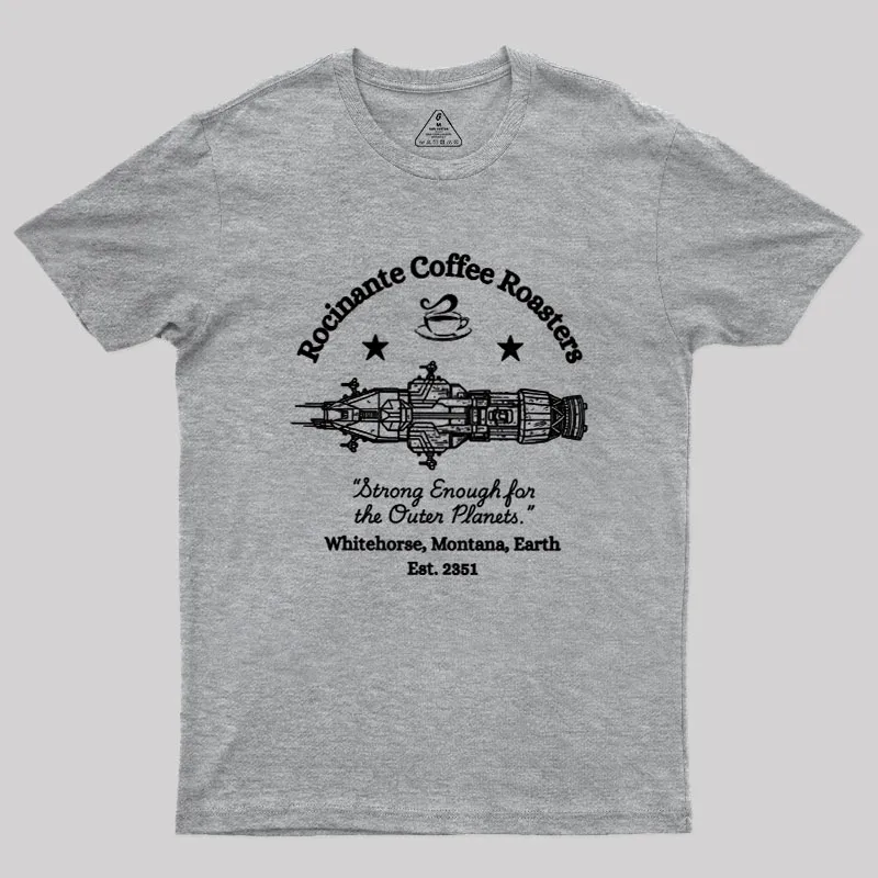 Rocinante Coffee Roasters Geek T-Shirt - Image 4