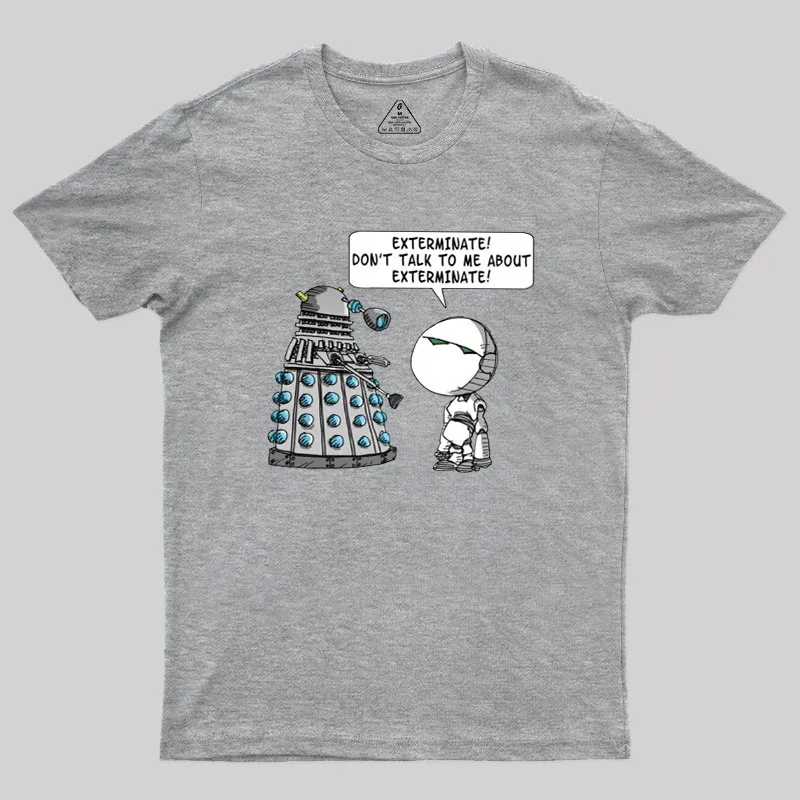 Dalek Adams Mashup Geek T-Shirt - Image 4